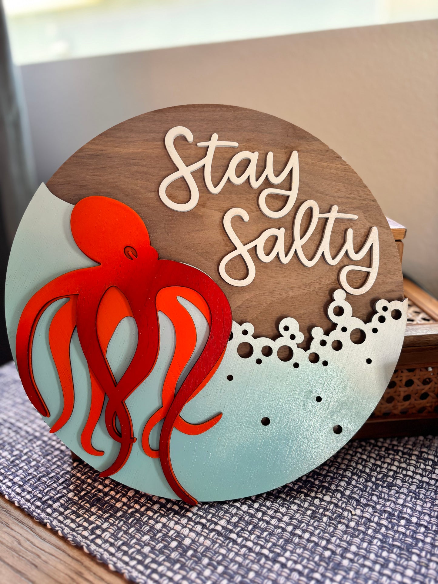 "Stay Salty" Coastal Door Hanger and Wall Art